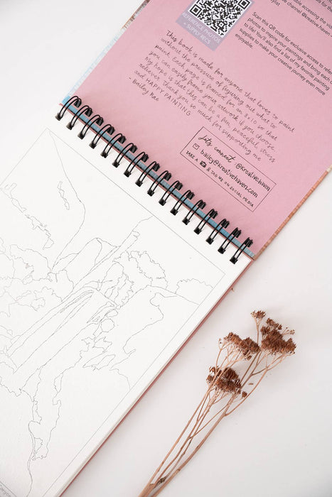 Bailey Rae Studio - National Parks Watercoloring Book-Outlines w/Video Tutorials