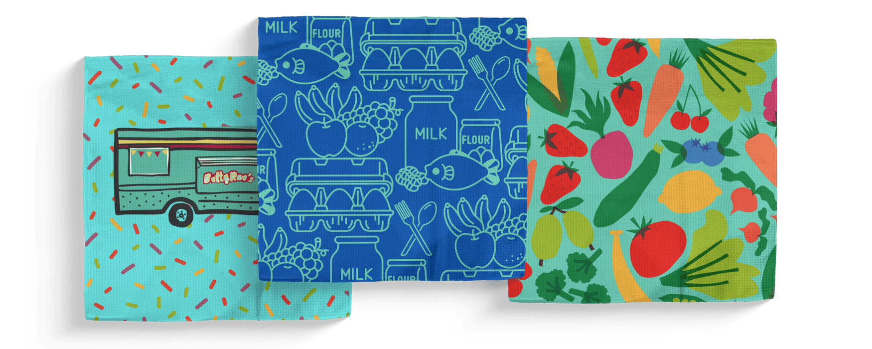 Absorb-Lumen - KC Fruit Market Double-Sided Dish Cloth Sets
