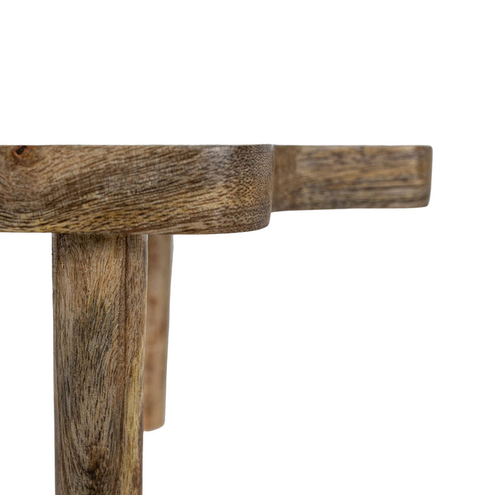 Foreside Home & Garden - Hazel 3 Leg Mango Wood Farmhouse Riser