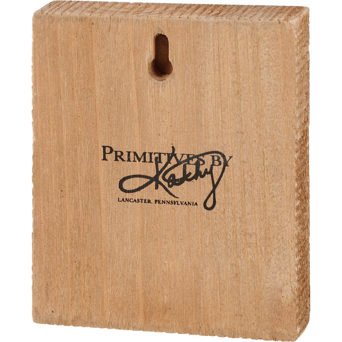 Primitives by Kathy - Plymouth Rock Chicken Block Sign
