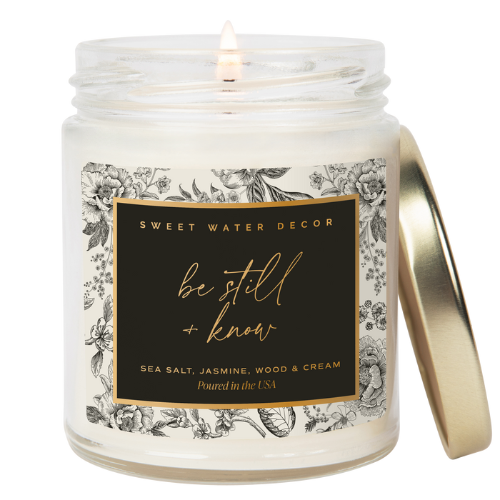 Sweet Water Decor - *NEW* Be Still and Know 9 oz Soy Candle - Home Decor & Gifts