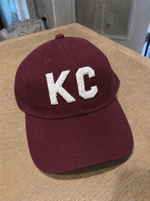 Thread Friday - Kansas City KC Dad Hat – White Chenille: Turquoise