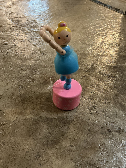 Mudpie Collapsing Blue Ballerina Toy