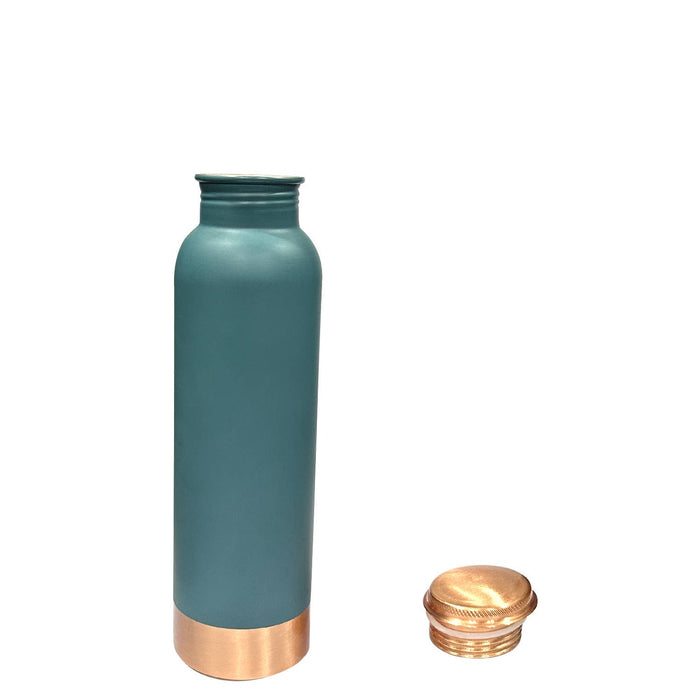 Perilla Home - Copper Water Bottle 20.29 Oz (Pie Green)