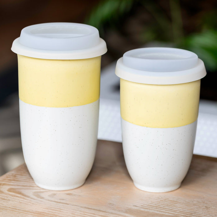 Nova Ceramics Travel Mugs - Lemon Cup 16oz