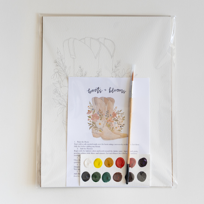 Bailey Rae Studio - Boots & blooms - watercolor kit