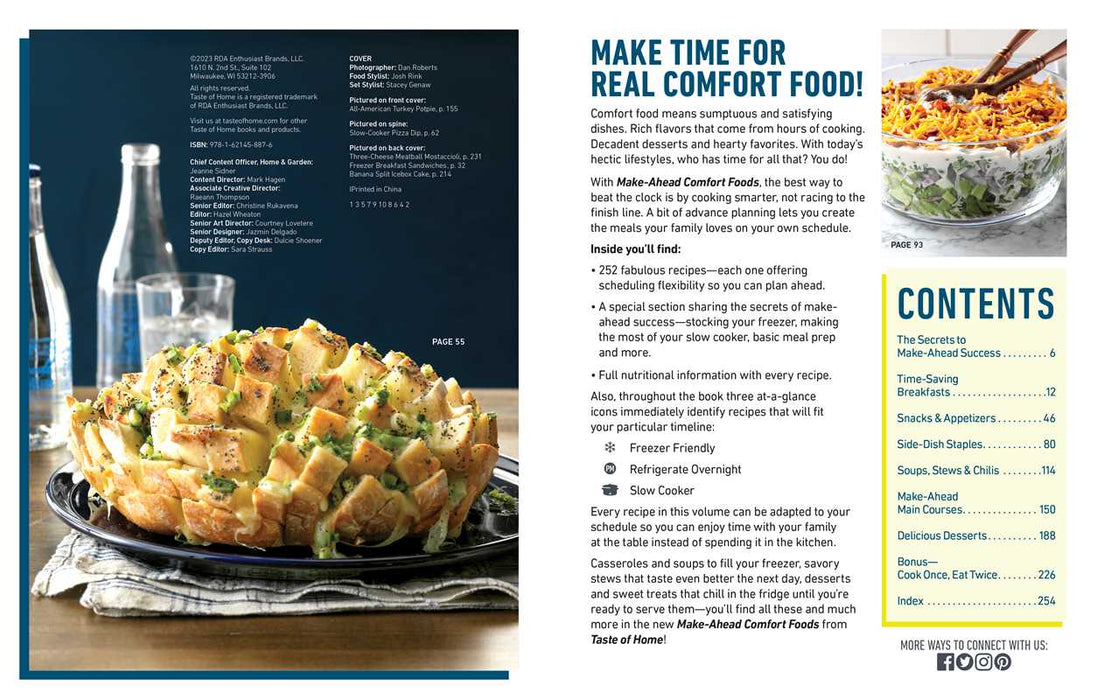 Simon & Schuster - Taste of Home Make Ahead Comfort Foods by: Paperback; 256 pages / English