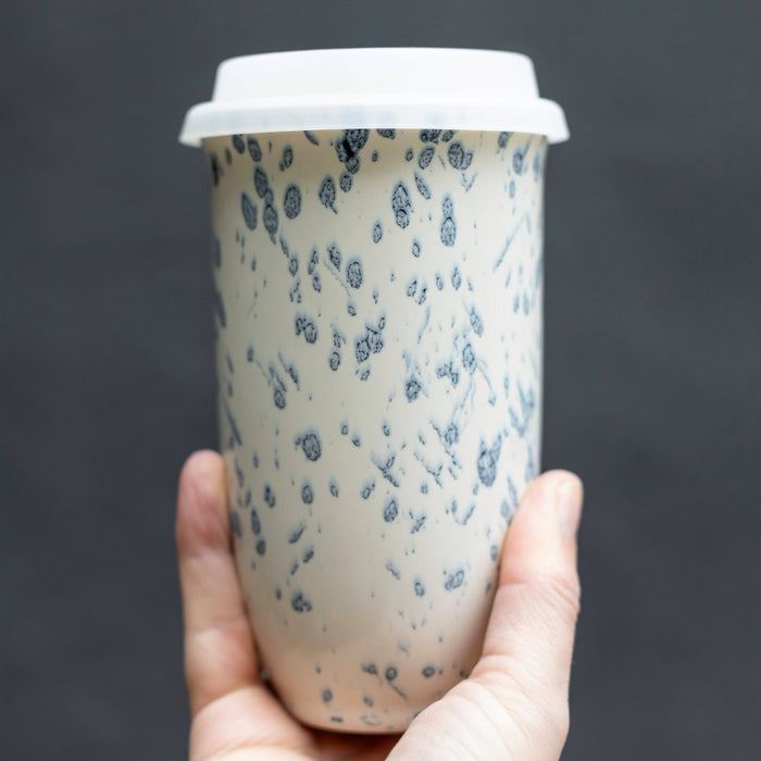 Nova Ceramics Travel Mugs - Orchid Ceramic Travel Mug – 16oz with Lid & Sleeve