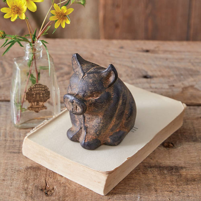 CTW Home Collection - Rustic Mini Tabletop Pig