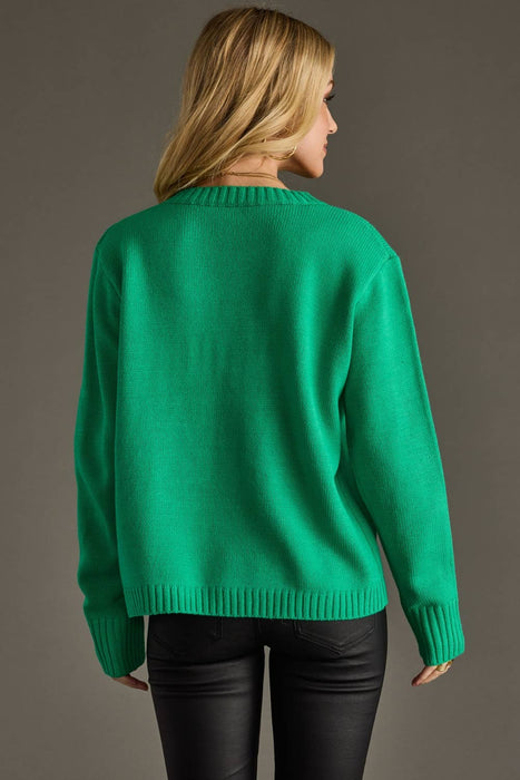 Panache Apparel Co. - Green Jolly Sweater