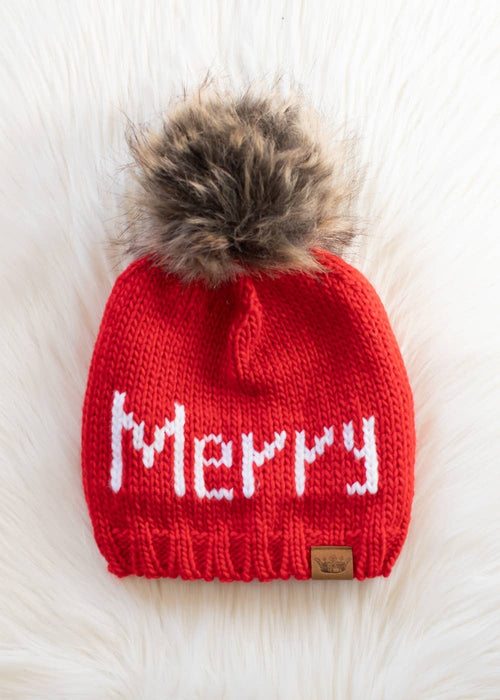 Panache Apparel Co. - Red Merry Pom Hat