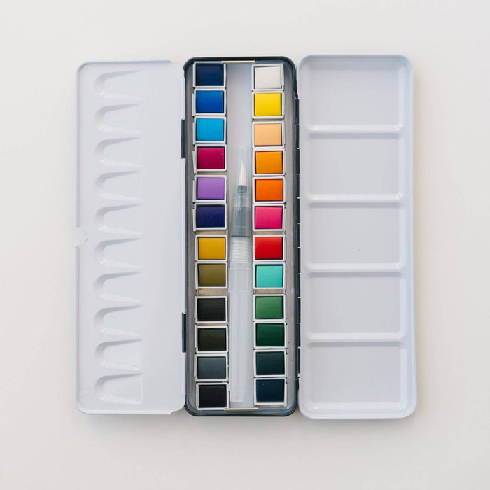 Bailey Rae Studio - 24 Color Watercolor Paint Palette