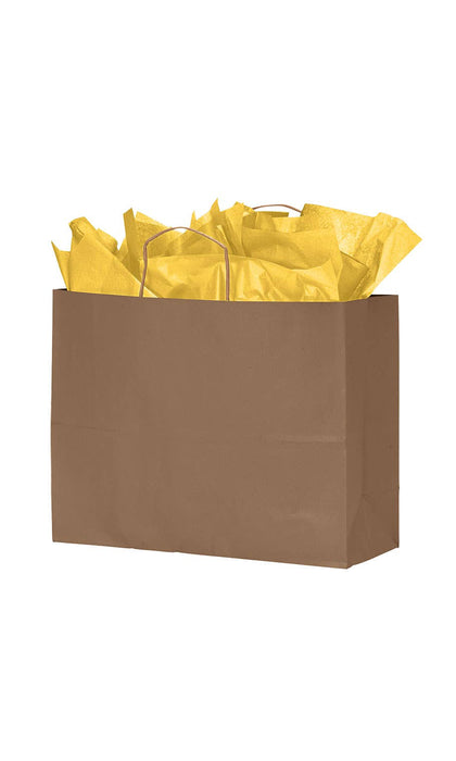 Store Supply Warehouse - Kraft Paper Shopping Bags: Natural / Case of 100 / Medium
