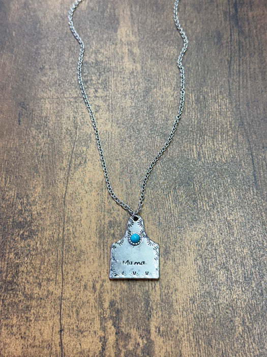 Paco Designs - Small Silver "Mama" Pendant Necklace