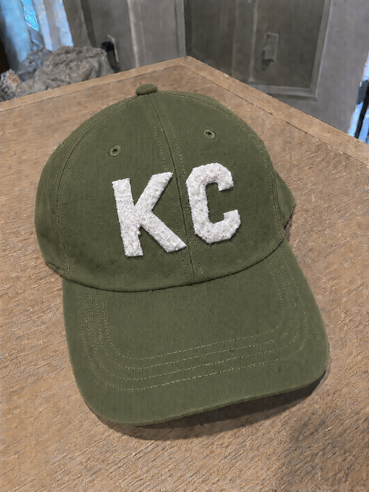 Thread Friday - Kansas City KC Dad Hat – White Chenille: Turquoise