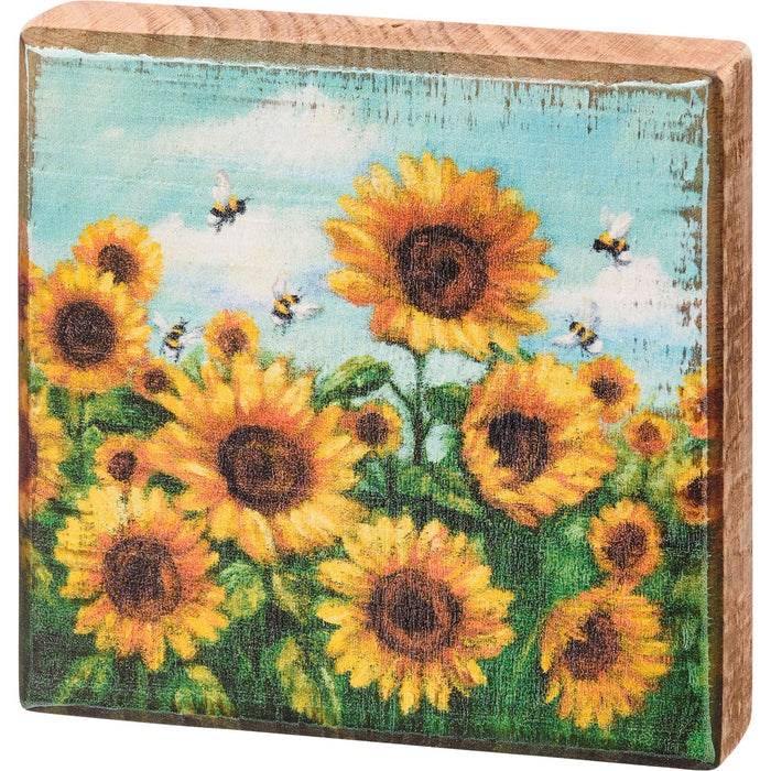 Primitives by Kathy - Sunflowers Block Sign