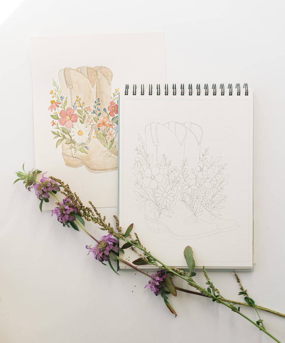Bailey Rae Studio - Country Life Watercoloring Book