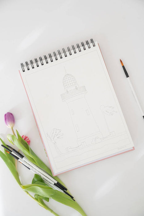 Bailey Rae Studio - National Parks Watercoloring Book-Outlines w/Video Tutorials