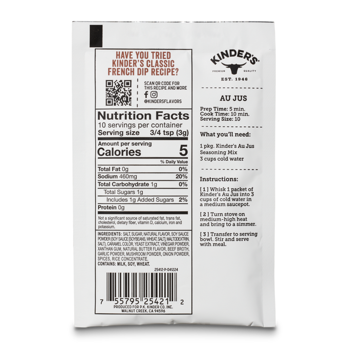 Kinder's Sauces & Seasonings - Bone Broth Gravy Au Jus