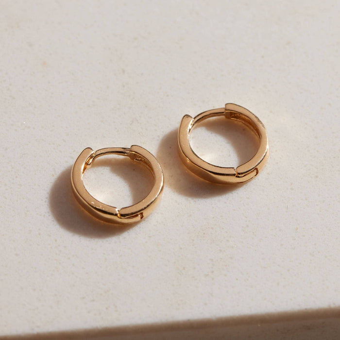 Nickel and Suede - Gold Essential Huggies: One Size