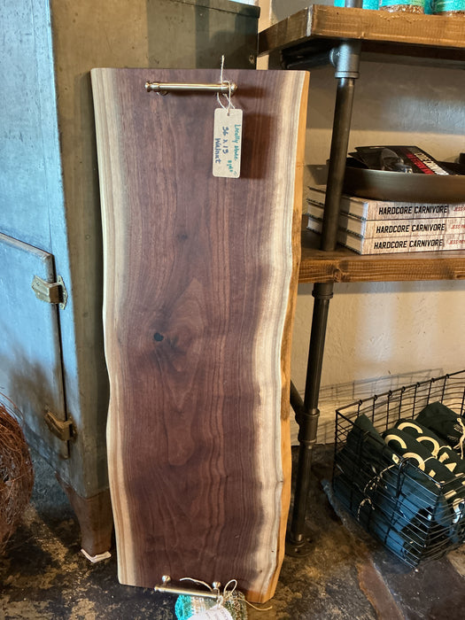 Walnut Serving Tray / Board.                     36 X 13