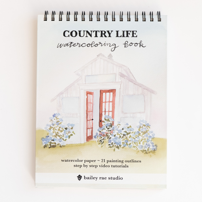 Bailey Rae Studio - Country Life Watercoloring Book