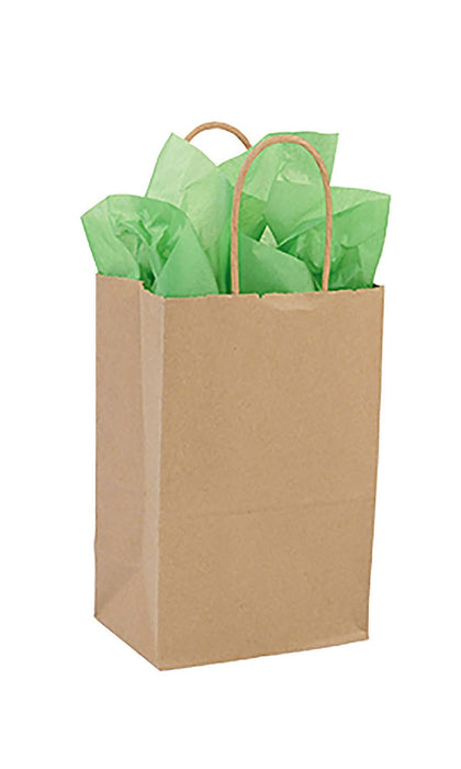 Store Supply Warehouse - Kraft Paper Shopping Bags: Natural / Case of 100 / Medium