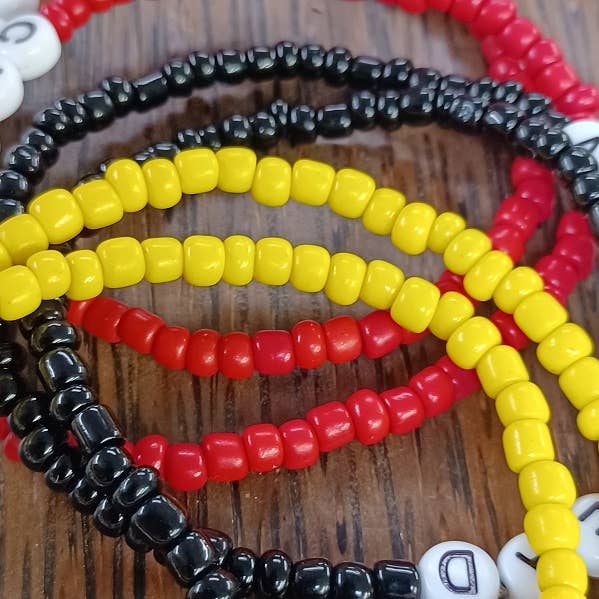 Paco Designs - CHIEFS TEAM SPIRIT Bracelets Red, Black or Yellow: Red