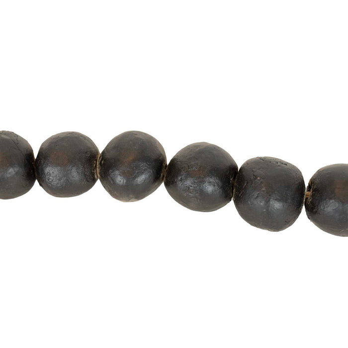 Foreside Home & Garden - Lachlan Bead Garland Black Terracotta & Jute Fall Decor