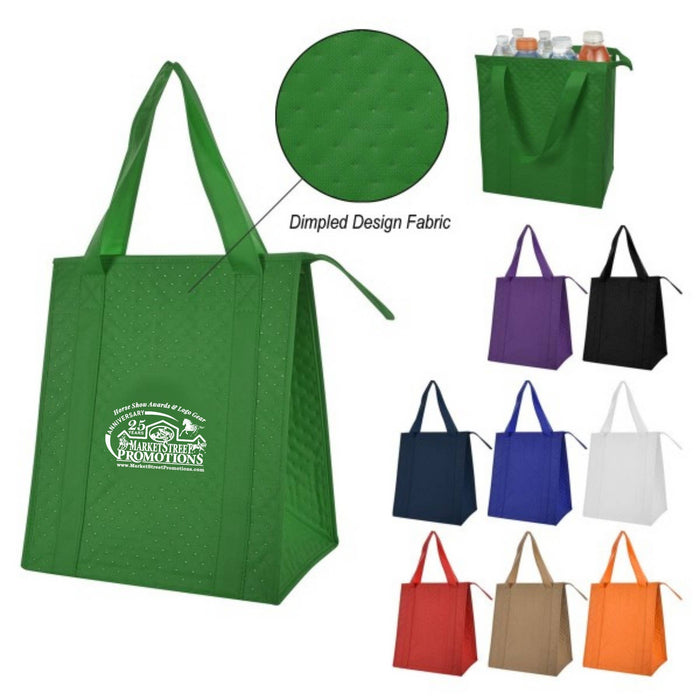 Market Street Promotions - Laminated Cooler Tote Bag: Kelly Green