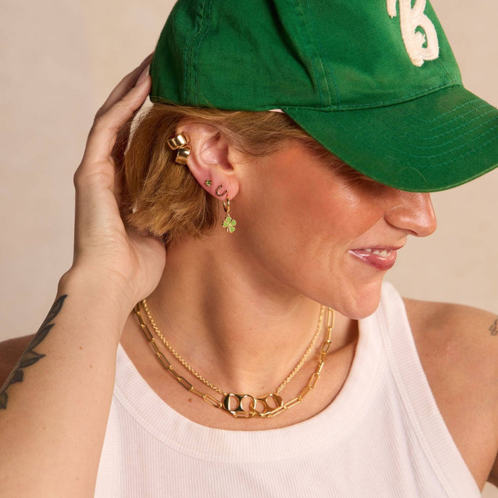 Nickel and Suede - Gold Classic Huggies: One Size