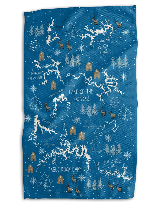 Absorb-Lumen - Missouri Lake of the Ozarks 18x30 Work-harder Double-Sided Towel: Lakes