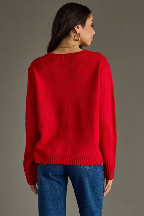 Panache Apparel Co. - Red & White Merry Sweater