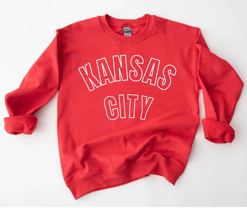 Country Charm Wholesale - Kansas City Outline | Red Crew: L