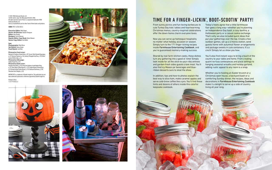 Simon & Schuster - Taste of Home Farmhouse Entertaining Cookbook by: Paper Over Board; 336 pages / English