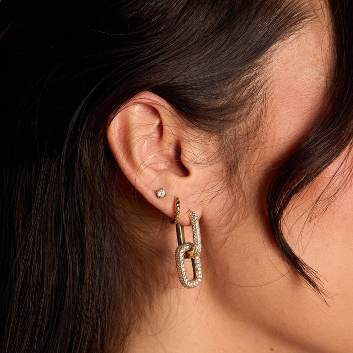 Nickel and Suede - Gold Classics Dainty Earring Set: Gold