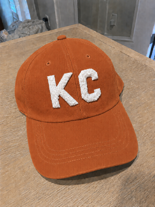 Thread Friday - Kansas City KC Dad Hat – White Chenille: Turquoise
