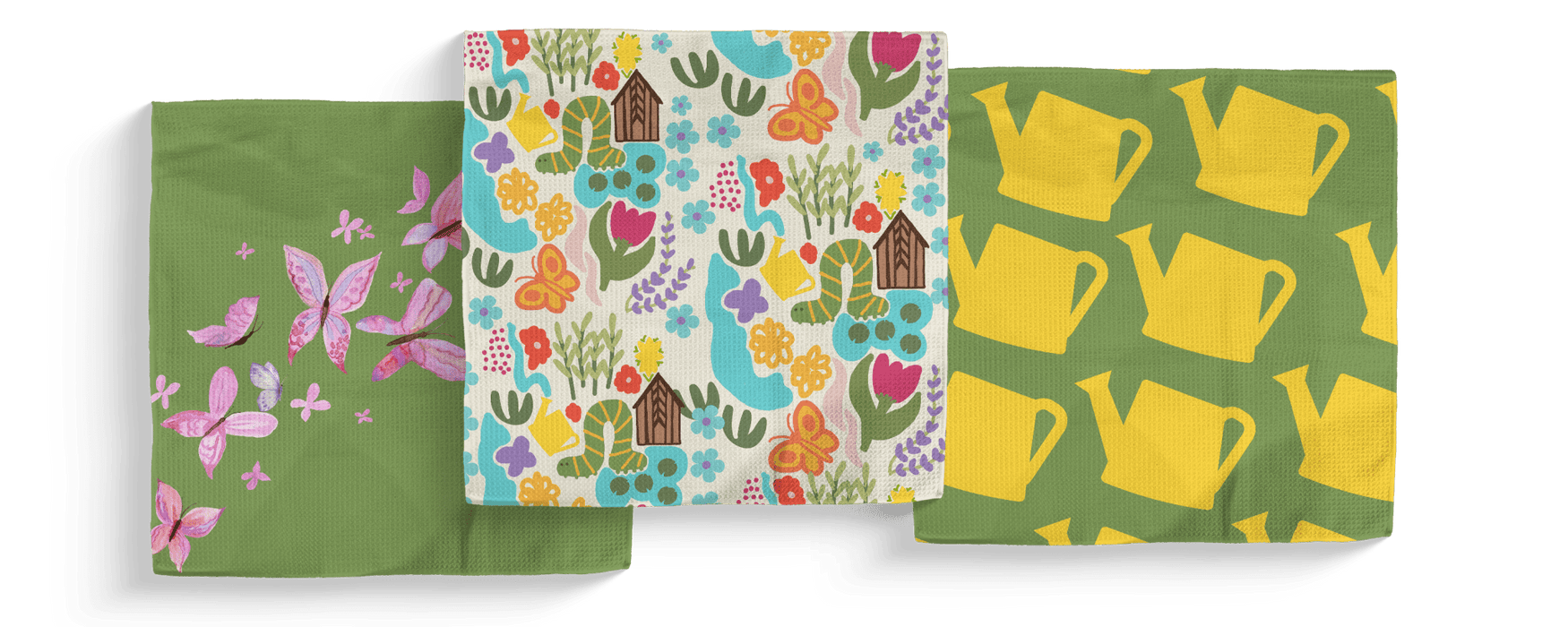 Absorb-Lumen - Powell Garden Double-Sided Dish Cloth Sets