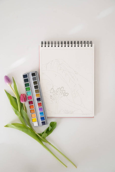 Bailey Rae Studio - National Parks Watercoloring Book-Outlines w/Video Tutorials
