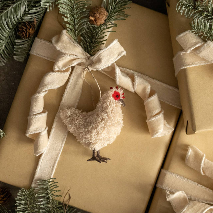 Ragon House - BEIGE HEN ORNAMENT