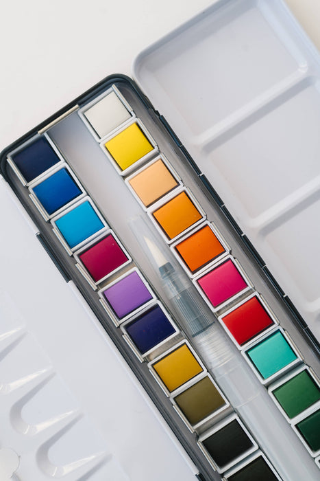 Bailey Rae Studio - 24 Color Watercolor Paint Palette