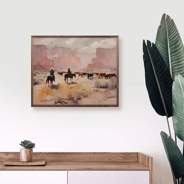 Kendrick Home - Grand Canyon Cattle Moving: 20 x 16 x 1.5