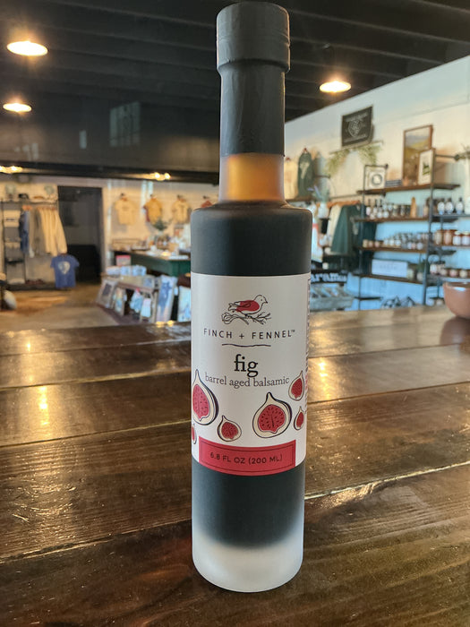 Finch + fennel fig barrel aged classic dark balsamic vinegar