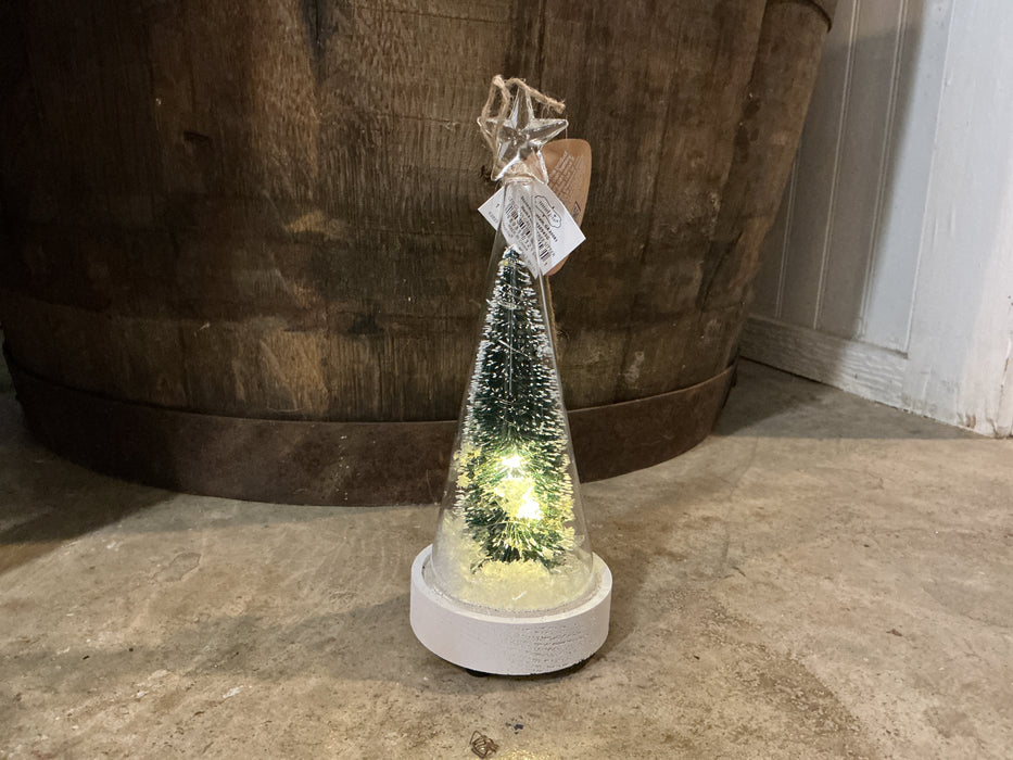 Mudpie LED Glass Green Tree Sitter