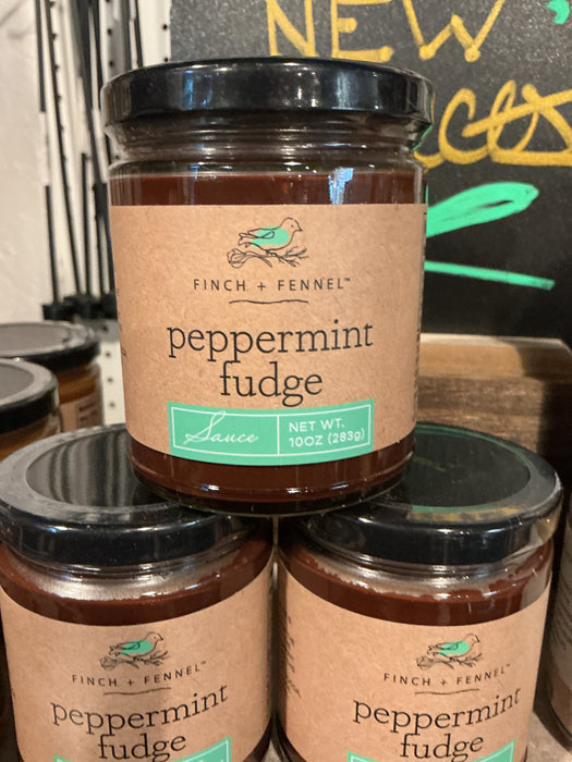 Finch+Fennel 10oz Peppermint fudge sauce