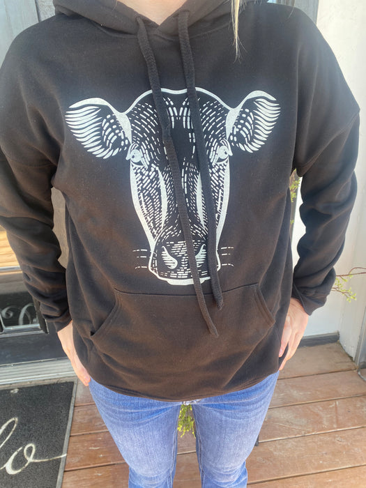 GGCC Swag Black Cow Hoodie