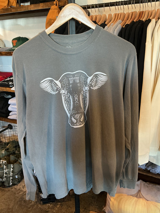 GGCC long sleeve tee big cow logo