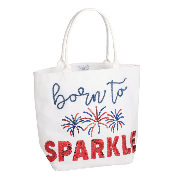 Americana Born to sparkle tote bag