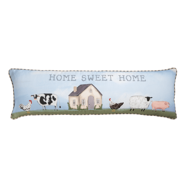 Mudpie Home Farm Long Pillow