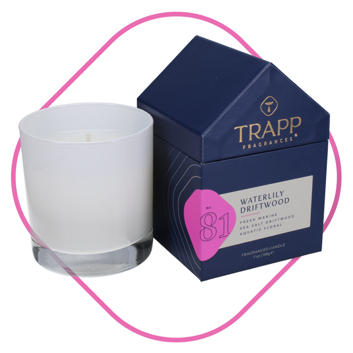 Trapp Fragrances - No. 81 Waterlily Driftwood  7 oz. Candle in House Box